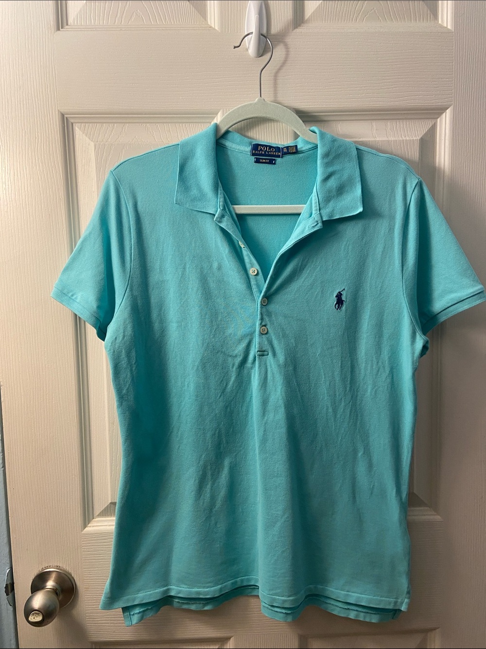 Polo by Ralph Lauren ladies Aqua Short-Sleeve Polo